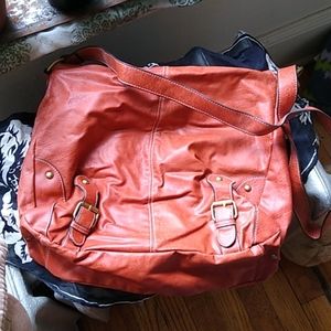 Burnt orange shoulder bag